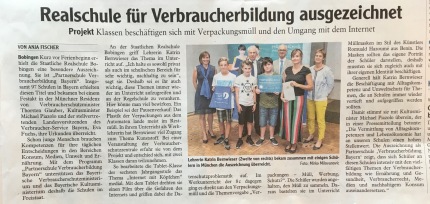 Artikel-Verbraucherbildung